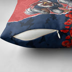 Personalized Sydney Roosters ANZAC Tribute Pillow Cover Poppy Field Soldier Silhouette Aboriginal Rugby Mascot