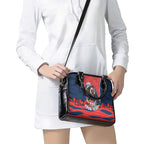Personalized Sydney Roosters ANZAC Tribute Shoulder Handbag Poppy Field Soldier Silhouette Aboriginal Rugby Mascot