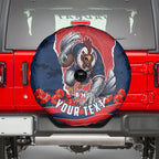 Personalized Sydney Roosters ANZAC Tribute Spare Tire Cover Poppy Field Soldier Silhouette Aboriginal Rugby Mascot