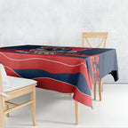 Personalized Sydney Roosters ANZAC Tribute Tablecloth Poppy Field Soldier Silhouette Aboriginal Rugby Mascot