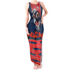 Personalized Sydney Roosters ANZAC Tribute Tank Maxi Dress Poppy Field Soldier Silhouette Aboriginal Rugby Mascot