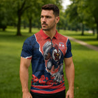 Personalized Sydney Roosters ANZAC Tribute Zipper Polo Shirt Poppy Field Soldier Silhouette Aboriginal Rugby Mascot
