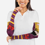 Personalized Brisbane Broncos ANZAC Tribute Arm Sleeves Poppy Field Soldier Silhouette Aboriginal Rugby Mascot