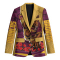 Personalized Brisbane Broncos ANZAC Tribute Blazer Poppy Field Soldier Silhouette Aboriginal Rugby Mascot