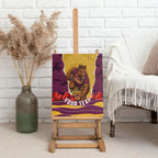 Personalized Brisbane Broncos ANZAC Tribute Canvas Wall Art Poppy Field Soldier Silhouette Aboriginal Rugby Mascot