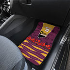 Personalized Brisbane Broncos ANZAC Tribute Car Mats Poppy Field Soldier Silhouette Aboriginal Rugby Mascot