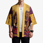 Personalized Brisbane Broncos ANZAC Tribute Kimono Poppy Field Soldier Silhouette Aboriginal Rugby Mascot