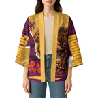Personalized Brisbane Broncos ANZAC Tribute Kimono Poppy Field Soldier Silhouette Aboriginal Rugby Mascot