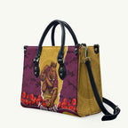Personalized Brisbane Broncos ANZAC Tribute Leather Bag Poppy Field Soldier Silhouette Aboriginal Rugby Mascot
