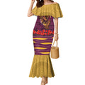 Personalized Brisbane Broncos ANZAC Tribute Mermaid Dress Poppy Field Soldier Silhouette Aboriginal Rugby Mascot