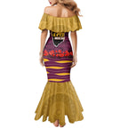 Personalized Brisbane Broncos ANZAC Tribute Mermaid Dress Poppy Field Soldier Silhouette Aboriginal Rugby Mascot