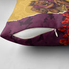 Personalized Brisbane Broncos ANZAC Tribute Pillow Cover Poppy Field Soldier Silhouette Aboriginal Rugby Mascot