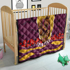 Personalized Brisbane Broncos ANZAC Tribute Quilt Poppy Field Soldier Silhouette Aboriginal Rugby Mascot