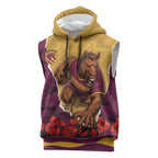 Personalized Brisbane Broncos ANZAC Tribute Sleeveless Hoodie Poppy Field Soldier Silhouette Aboriginal Rugby Mascot