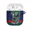 Personalized New Zealand Warriors ANZAC Tribute AirPods Case Poppy Field Soldier Silhouette Aboriginal Rugby Mascot