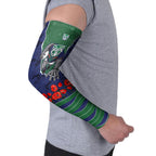 Personalized New Zealand Warriors ANZAC Tribute Arm Sleeves Poppy Field Soldier Silhouette Aboriginal Rugby Mascot