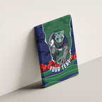 Personalized New Zealand Warriors ANZAC Tribute Canvas Wall Art Poppy Field Soldier Silhouette Aboriginal Rugby Mascot