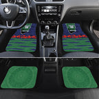 Personalized New Zealand Warriors ANZAC Tribute Car Mats Poppy Field Soldier Silhouette Aboriginal Rugby Mascot