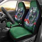 Personalized New Zealand Warriors ANZAC Tribute Car Seat Cover Poppy Field Soldier Silhouette Aboriginal Rugby Mascot