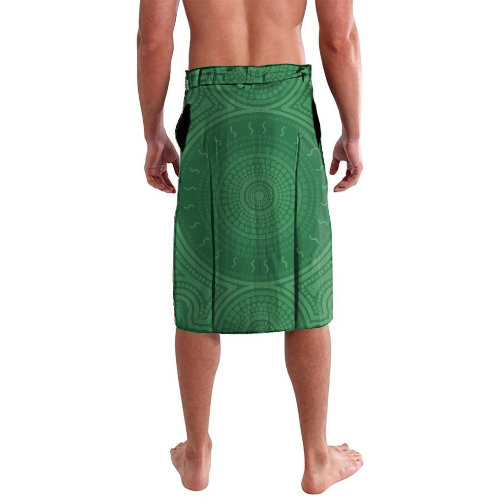 Personalized New Zealand Warriors ANZAC Tribute Lavalava Poppy Field Soldier Silhouette Aboriginal Rugby Mascot