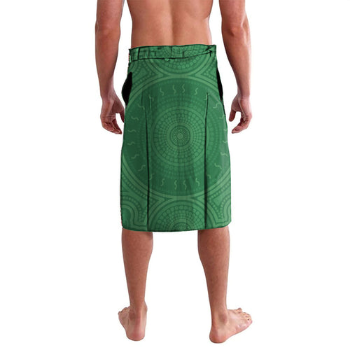 Personalized New Zealand Warriors ANZAC Tribute Lavalava Poppy Field Soldier Silhouette Aboriginal Rugby Mascot