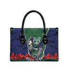 Personalized New Zealand Warriors ANZAC Tribute Leather Bag Poppy Field Soldier Silhouette Aboriginal Rugby Mascot