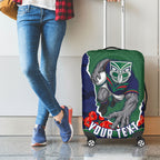Personalized New Zealand Warriors ANZAC Tribute Luggage Cover Poppy Field Soldier Silhouette Aboriginal Rugby Mascot