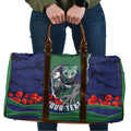 Personalized New Zealand Warriors ANZAC Tribute Travel Bag Poppy Field Soldier Silhouette Aboriginal Rugby Mascot