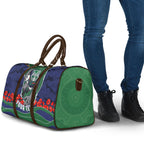 Personalized New Zealand Warriors ANZAC Tribute Travel Bag Poppy Field Soldier Silhouette Aboriginal Rugby Mascot