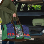 Personalized New Zealand Warriors ANZAC Tribute Travel Bag Poppy Field Soldier Silhouette Aboriginal Rugby Mascot