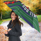 Personalized New Zealand Warriors ANZAC Tribute Umbrella Poppy Field Soldier Silhouette Aboriginal Rugby Mascot