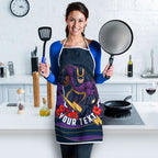 Personalized Melbourne Storm ANZAC Tribute Apron Poppy Field Soldier Silhouette Aboriginal Rugby Mascot
