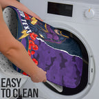 Personalized Melbourne Storm ANZAC Tribute Bathroom Set Poppy Field Soldier Silhouette Aboriginal Rugby Mascot