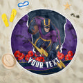 Personalized Melbourne Storm ANZAC Tribute Beach Blanket Poppy Field Soldier Silhouette Aboriginal Rugby Mascot