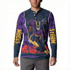 Personalized Melbourne Storm ANZAC Tribute Button Sweatshirt Poppy Field Soldier Silhouette Aboriginal Rugby Mascot