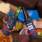 Personalized Melbourne Storm ANZAC Tribute 4 in 1 Can Cooler Tumbler Poppy Field Soldier Silhouette Aboriginal Rugby Mascot
