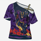 Personalized Melbourne Storm ANZAC Tribute Cross Shoulder Shirt Poppy Field Soldier Silhouette Aboriginal Rugby Mascot
