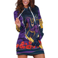 Personalized Melbourne Storm ANZAC Tribute Hoodie Dress Poppy Field Soldier Silhouette Aboriginal Rugby Mascot