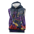 Personalized Melbourne Storm ANZAC Tribute Sleeveless Hoodie Poppy Field Soldier Silhouette Aboriginal Rugby Mascot