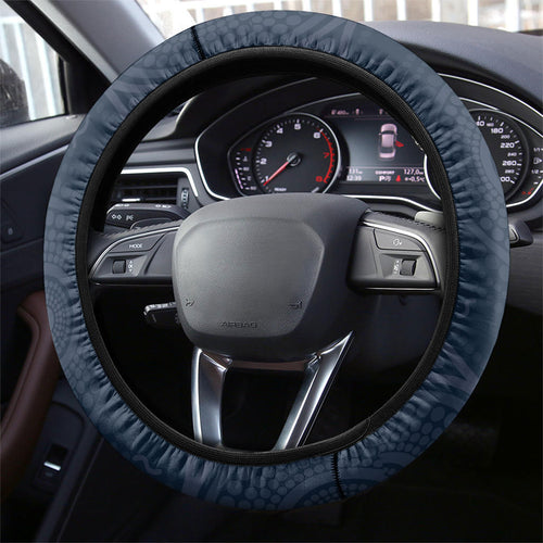 Melbourne Storm ANZAC Tribute Steering Wheel Cover Poppy Field Soldier Silhouette Aboriginal Rugby Mascot