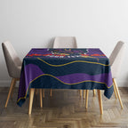 Personalized Melbourne Storm ANZAC Tribute Tablecloth Poppy Field Soldier Silhouette Aboriginal Rugby Mascot