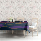 Personalized Melbourne Storm ANZAC Tribute Tablecloth Poppy Field Soldier Silhouette Aboriginal Rugby Mascot
