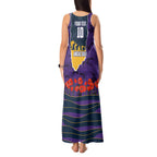 Personalized Melbourne Storm ANZAC Tribute Tank Maxi Dress Poppy Field Soldier Silhouette Aboriginal Rugby Mascot
