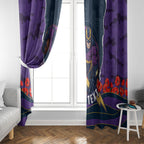 Personalized Melbourne Storm ANZAC Tribute Window Curtain Poppy Field Soldier Silhouette Aboriginal Rugby Mascot