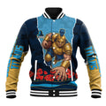 Personalized Gold Coast Titans ANZAC Tribute Baseball Jacket Poppy Field Soldier Silhouette Aboriginal Rugby Mascot