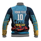 Personalized Gold Coast Titans ANZAC Tribute Baseball Jacket Poppy Field Soldier Silhouette Aboriginal Rugby Mascot