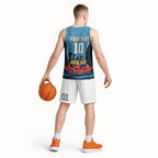 Personalized Gold Coast Titans ANZAC Tribute Basketball Jersey Poppy Field Soldier Silhouette Aboriginal Rugby Mascot
