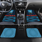 Personalized Gold Coast Titans ANZAC Tribute Car Mats Poppy Field Soldier Silhouette Aboriginal Rugby Mascot