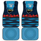 Personalized Gold Coast Titans ANZAC Tribute Car Mats Poppy Field Soldier Silhouette Aboriginal Rugby Mascot