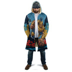 Personalized Gold Coast Titans ANZAC Tribute Cloak Poppy Field Soldier Silhouette Aboriginal Rugby Mascot